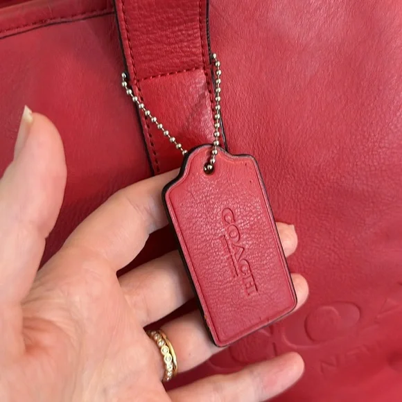 COACH MERCER TOTE GLOVETANNED LEATHER BAG TRAVEL GROCERY LAPTOP GUC W/HANGTAG - Picture 5 of 17